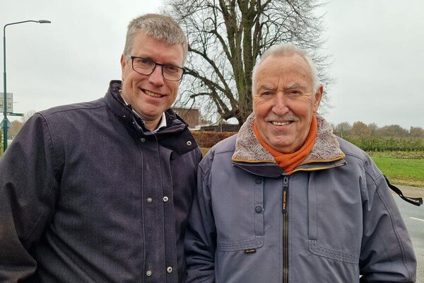 Wiljan Laarakkers en Cor Thijssen van de Dorpsraad werden geïnterviewd door Omroep Brabant